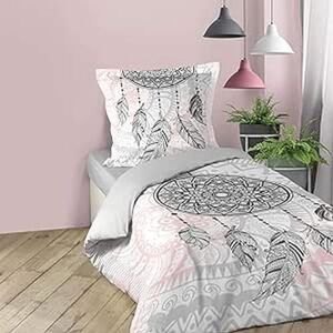 Douceur d'Intérieur Parure da Letto “Namaste”, Rosa, 140 x 200 cm Douceur d'Intérieur Parure da Letto “Namaste”, Rosa, 140 x 200 cm