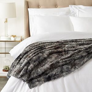 Amazon Basics Plaid - Pelliccia sintetica - 150x200 cm - Grigia Amazon Basics Plaid - Pelliccia sintetica - 150x200 cm - Grigia