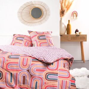 TODAY Sunshine Parure da letto matrimoniale in cotone con stampa geometrica, multicolore, 220 x 240 cm TODAY Sunshine Parure da letto matrimoniale in cotone con stampa geometrica, multicolore, 220 x 240 cm
