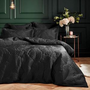 Palmeria Set di Biancheria da Letto in Velluto Trapuntato Nero - Bedding Set Palmeria Set di Biancheria da Letto in Velluto Trapuntato Nero - Bedding Set