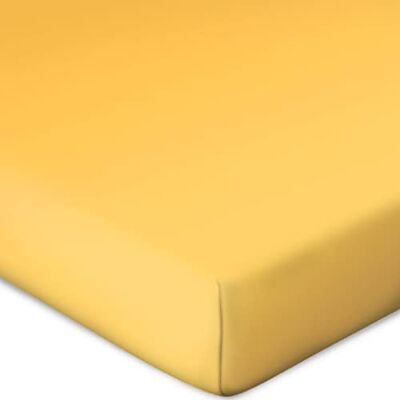 Bassetti Lenzuolo con angoli elasticizzati per materassi a molle, tinta unita, colore sole, Y6/066, 90 x 190 cm, 100 x 220 cm Bassetti Lenzuolo con angoli elasticizzati per materassi a molle, tinta unita, colore sole, Y6/066, 90 x 190 cm, 100 x 220 cm