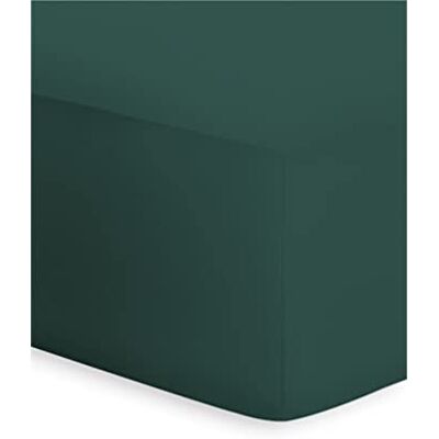 Bassetti Boxspring Lenzuolo con angoli elasticizzati tinta unita verde 703, in cotone ed elastan, colore verde, dimensioni: 90 x 190 cm, 100 x 220 cm Bassetti Boxspring Lenzuolo con angoli elasticizzati tinta unita verde 703, in cotone ed elastan, colore verde, dimensioni: 90 x 190 cm, 100 x 220 cm