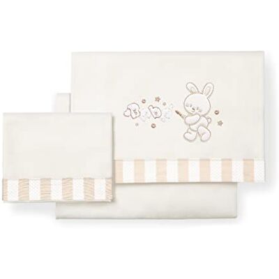 Interbaby - BETTW. BETT60X120 - Beige - Set lenzuola Interbaby - BETTW. BETT60X120 - Beige - Set lenzuola