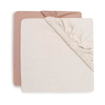 Jollein Lenzuolo con angoli elasticizzati Jersey 60x120 cm Confezione da 2 Per lettini per neonati e bambini 100% cotone Con elastico Light Terra/Oatmeal Jollein Lenzuolo con angoli elasticizzati Jersey 60x120 cm Confezione da 2 Per lettini per neonati e bambini 100% cotone Con elastico Light Terra/Oatmeal