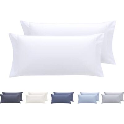 Todocama Modello - Set di Federe - Ipoallergenico, 80x40cm, Bianco Todocama Modello - Set di Federe - Ipoallergenico, 80x40cm, Bianco