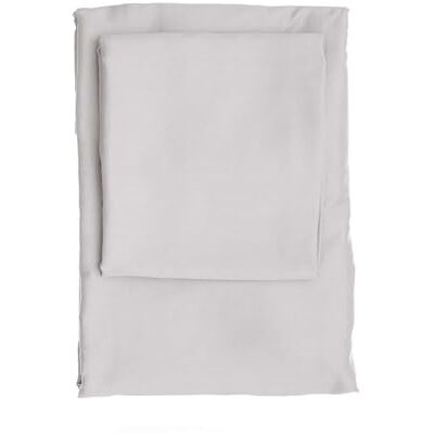 Nuit Des Rêves Luxurious Satin Single XXL Set di copertine trapuntate, 155 x 220 cm, 100% cotone satinato, 210 thread Count, lavabile in lavatrice, design elegante Nuit Des Rêves Luxurious Satin Single XXL Set di copertine trapuntate, 155 x 220 cm, 100% cotone satinato, 210 thread Count, lavabile in lavatrice, design elegante