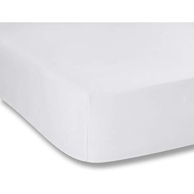 Bianca Plain Dyed White Lenzuolo 150x200 100% cotone percale Bianca Plain Dyed White Lenzuolo 150x200 100% cotone percale