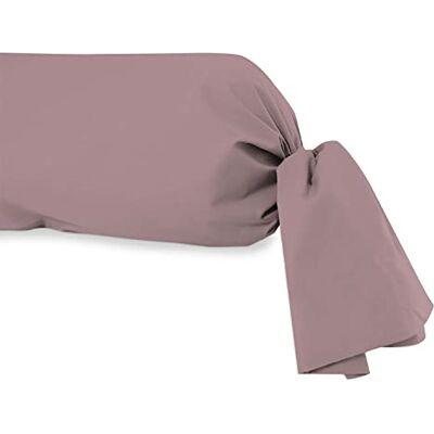 Soleil d'ocre , Federa per guanciale cilindrico, Cotone 57 Fili, Rosa, 45x185 cm Soleil d'ocre , Federa per guanciale cilindrico, Cotone 57 Fili, Rosa, 45x185 cm