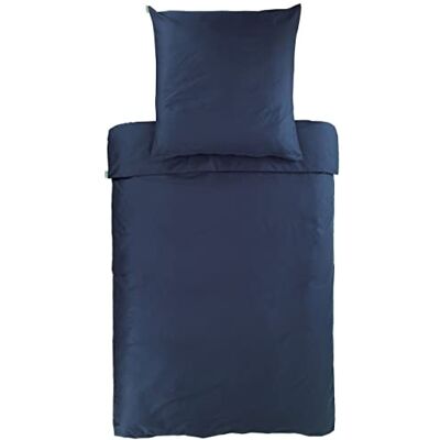 Bassetti Biancheria da letto in 100% raso di cotone, colore navy 1321, dimensioni: 155 x 220 cm Bassetti Biancheria da letto in 100% raso di cotone, colore navy 1321, dimensioni: 155 x 220 cm