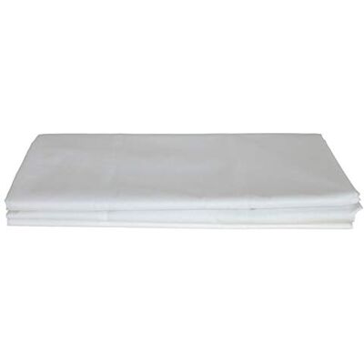 Lenzuolo bianco in cotone MORBIFLEX - Biancheria da letto Lenzuolo bianco in cotone MORBIFLEX - Biancheria da letto