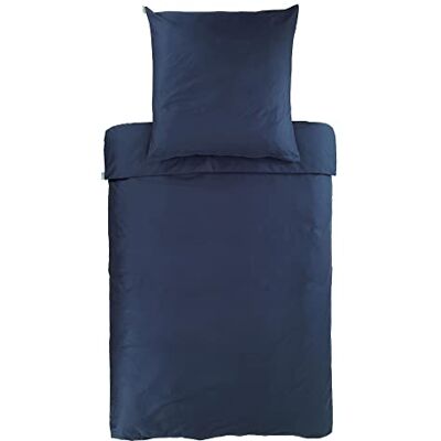 Bassetti Biancheria da letto in 100% raso di cotone di colore navy 1321, dimensioni: 140 x 200 cm Bassetti Biancheria da letto in 100% raso di cotone di colore navy 1321, dimensioni: 140 x 200 cm