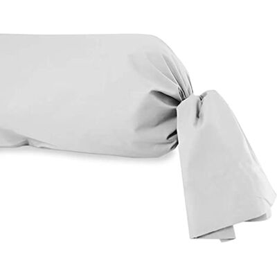 Soleil d'ocre , Federa per guanciale cilindrico, Cotone 57 Fili, Bianco, 45x185 cm Soleil d'ocre , Federa per guanciale cilindrico, Cotone 57 Fili, Bianco, 45x185 cm