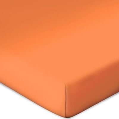 Bassetti Lenzuolo con angoli elasticizzati per materassi a molle, tinta unita, colore arancione, O5/301, 90 x 190 cm, 100 x 220 cm Bassetti Lenzuolo con angoli elasticizzati per materassi a molle, tinta unita, colore arancione, O5/301, 90 x 190 cm, 100 x 220 cm