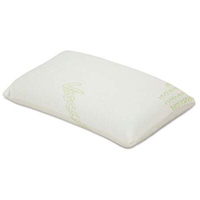 Abeil Cuscino da Viaggio, Poliestere, Bianco, 45 x 25 cm Abeil Cuscino da Viaggio, Poliestere, Bianco, 45 x 25 cm