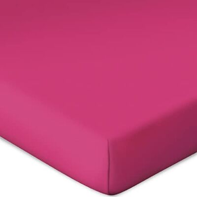 Bassetti Lenzuolo con angoli elasticizzati tinta unita fucsia 576 in cotone ed elastan, colore fucsia, dimensioni: 90 x 190 cm, 100 x 220 cm, Bassetti Lenzuolo con angoli elasticizzati tinta unita fucsia 576 in cotone ed elastan, colore fucsia, dimensioni: 90 x 190 cm, 100 x 220 cm,