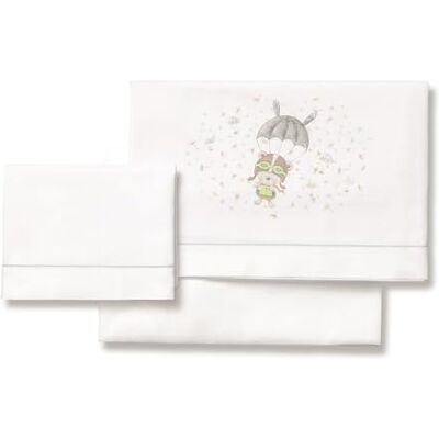 Interbaby Set 3 Lenzuola Mini Culla Paracadutista Cotone Interbaby Set 3 Lenzuola Mini Culla Paracadutista Cotone