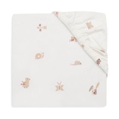 Jollein Lenzuolo Con Angoli In Jersey Per Lettino Per Bambini Animal Friends 70/75x140/150cm Cotone Certificato Oeko-Tex Jollein Lenzuolo Con Angoli In Jersey Per Lettino Per Bambini Animal Friends 70/75x140/150cm Cotone Certificato Oeko-Tex
