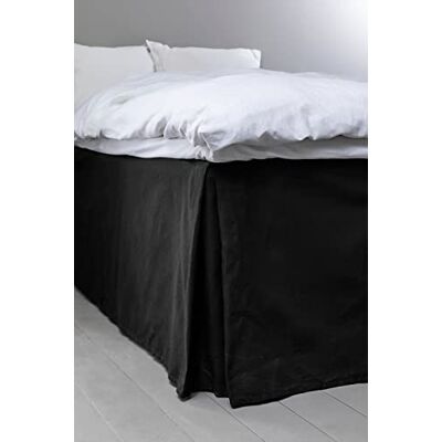 Jotex Colour Copriletto, 100% cotone biologico di alta qualità, altezza 60 cm, nero, 180 x 200 cm Jotex Colour Copriletto, 100% cotone biologico di alta qualità, altezza 60 cm, nero, 180 x 200 cm