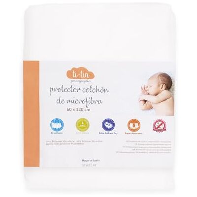 Ti TIN Coprimaterasso Culla Bebé 100% Cotone Coprimaterasso Regolabile Impermeabile e Traspirante con Elastico 100% Poliuretano Federa in Spugna Antibatterico Culla 60x120 cm White Ti TIN Coprimaterasso Culla Bebé 100% Cotone Coprimaterasso Regolabile Impermeabile e Traspirante con Elastico 100% Poliuretano Federa in Spugna Antibatterico Culla 60x120 cm White
