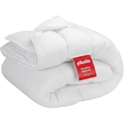 PIKOLIN Piumino Matrimoniale Extra Caldo 240 x 220 cm Fibra 500 gr Piumone con Trattamento Aloe Vera, Dermoprotettivo, Traspirante e Anallergico per Pelle Sensibile PIKOLIN Piumino Matrimoniale Extra Caldo 240 x 220 cm Fibra 500 gr Piumone con Trattamento Aloe Vera, Dermoprotettivo, Traspirante e Anallergico per Pelle Sensibile