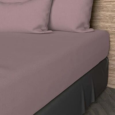 Soleil d'ocre Vieux rose Lenzuolo singolo in cotone - Letto Soleil d'ocre Vieux rose Lenzuolo singolo in cotone - Letto