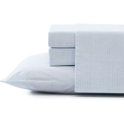 Tommy Bahama Lenzuola king size, percalle di cotone, fresco e fresco, elegante decorazione per la casa (Ala Moana Stripe Blue, King) Tommy Bahama Lenzuola king size, percalle di cotone, fresco e fresco, elegante decorazione per la casa (Ala Moana Stripe Blue, King)