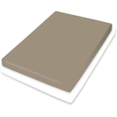 Bassetti Lenzuolo con angoli elasticizzati tinta unita tortora 498 in cotone ed elastan, colore tortora, dimensioni: 90 x 190 cm, 100 x 220 cm, Bassetti Lenzuolo con angoli elasticizzati tinta unita tortora 498 in cotone ed elastan, colore tortora, dimensioni: 90 x 190 cm, 100 x 220 cm,