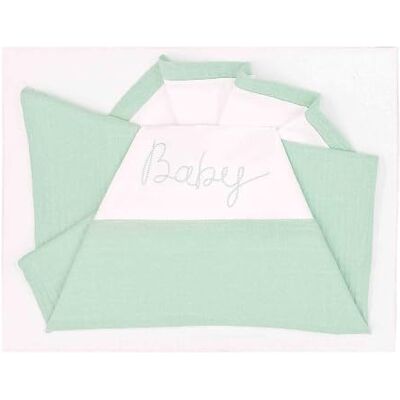 ANDY & HELEN ® Lenzuolo Culla/Letto a cancellino con sbarre. Set 3 pezzi: Lenzuolo sopra, Lenzuolo sotto con angoli e Federa, 100% Cotone, Verde ANDY & HELEN ® Lenzuolo Culla/Letto a cancellino con sbarre. Set 3 pezzi: Lenzuolo sopra, Lenzuolo sotto con angoli e Federa, 100% Cotone, Verde