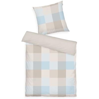 TOM TAILOR Biancheria da letto in flanella, 80x80 cm + 135x200 cm, 100% cotone/flanella, con motivo reversibile e cerniera colorata, BOLD MOSAIC Beige, Azzurro (Nature, Sunny Sand & Sky Blue) TOM TAILOR Biancheria da letto in flanella, 80x80 cm + 135x200 cm, 100% cotone/flanella, con motivo reversibile e cerniera colorata, BOLD MOSAIC Beige, Azzurro (Nature, Sunny Sand & Sky Blue)