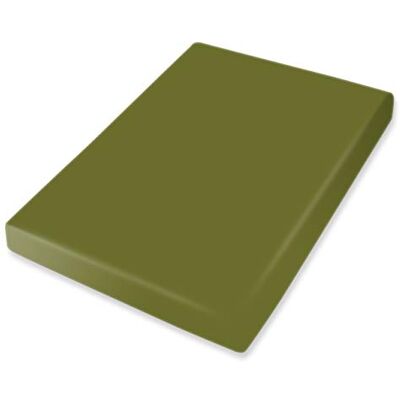 Bassetti Lenzuolo con angoli elasticizzati, 180 x 200 cm, 200 x 220 cm, colore: verde oliva Bassetti Lenzuolo con angoli elasticizzati, 180 x 200 cm, 200 x 220 cm, colore: verde oliva