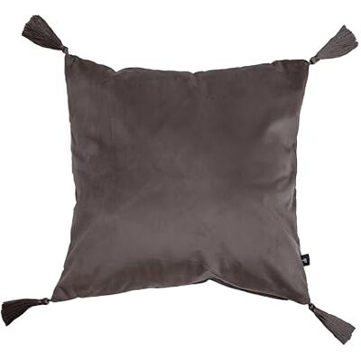 Chic Home Federa in velluto CRISTIANO 45 x 45 cm beige pietra Chic Home Federa in velluto CRISTIANO 45 x 45 cm beige pietra