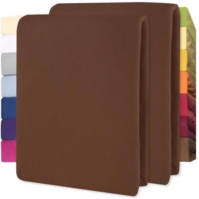 CelinaTex Lucina Baby Kids Lenzuolo Elasticizzato Lettino Letto per Bambini Cotone 2er-Set 60x120-70x140 cm Marrone Cioccolato CelinaTex Lucina Baby Kids Lenzuolo Elasticizzato Lettino Letto per Bambini Cotone 2er-Set 60x120-70x140 cm Marrone Cioccolato