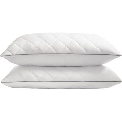 SONGMICS HOME Cuscini Letto Set da 2, Usi su 2 Lati, 50 x 70 cm, Federa Rinfrescante, Imbottitura 650 g, Inverno Estate, Lavabile in Lavatrice e Asciugabile Inferiore a 60°C, Bianco Nuvola TBP024W01 SONGMICS HOME Cuscini Letto Set da 2, Usi su 2 Lati, 50 x 70 cm, Federa Rinfrescante, Imbottitura 650 g, Inverno Estate, Lavabile in Lavatrice e Asciugabile Inferiore a 60°C, Bianco Nuvola TBP024W01