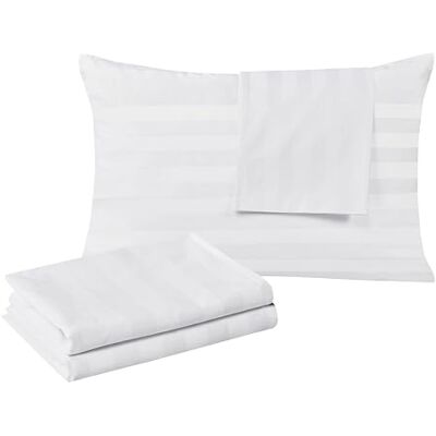 Shunjie.Home Set di 4 federe copricuscino standard in 100% cotone egiziano, tessuto in rasatello a 400 fili, bianche, rinfrescanti, facili da pulire, con cerniera (confezione da 4, a righe, standard) Shunjie.Home Set di 4 federe copricuscino standard in 100% cotone egiziano, tessuto in rasatello a 400 fili, bianche, rinfrescanti, facili da pulire, con cerniera (confezione da 4, a righe, standard)