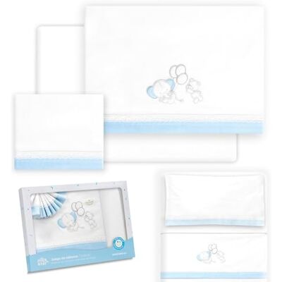 Interbaby Set lenzuola minicla 50 x 80 cotone 100% lenzuola per lettino Include lenzuolo inferiore, piano di lavoro e federa per cuscino ideale primavera, estate pasacinto orso elefante Interbaby Set lenzuola minicla 50 x 80 cotone 100% lenzuola per lettino Include lenzuolo inferiore, piano di lavoro e federa per cuscino ideale primavera, estate pasacinto orso elefante