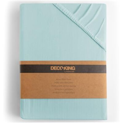 DecoKing Lenzuolo con Angoli Matrimoniale Elasticizzati 140x200-160x200 cm 100% Jersey in Cotone Pettinato Morbido 140x200cm 160x200cm Azzurro DecoKing Lenzuolo con Angoli Matrimoniale Elasticizzati 140x200-160x200 cm 100% Jersey in Cotone Pettinato Morbido 140x200cm 160x200cm Azzurro