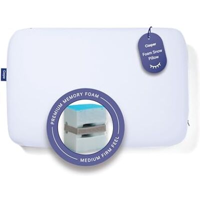 Casper Sleep Snow Cuscino in schiuma, misura King, colore: bianco Casper Sleep Snow Cuscino in schiuma, misura King, colore: bianco