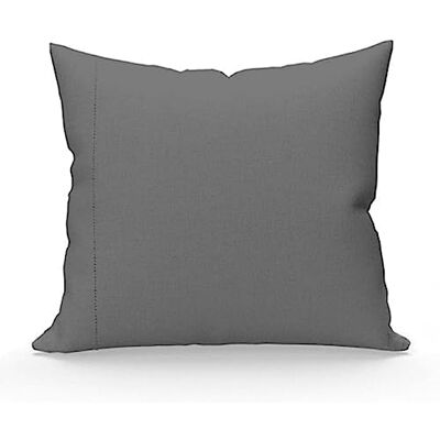 Soleil d'ocre Camille Camille Federa Cotone Grigio 65 x 65 cm Soleil d'ocre Camille Camille Federa Cotone Grigio 65 x 65 cm