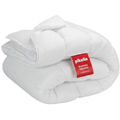 PIKOLIN Piumino Matrimoniale Extra Caldo 240 x 260 cm Fibra 500 gr Piumone con Trattamento Aloe Vera, Dermoprotettivo, Traspirante e Anallergico per Pelle Sensibile PIKOLIN Piumino Matrimoniale Extra Caldo 240 x 260 cm Fibra 500 gr Piumone con Trattamento Aloe Vera, Dermoprotettivo, Traspirante e Anallergico per Pelle Sensibile