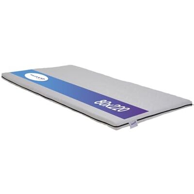 M LINE Topper Wave coprimaterasso 80 x 220 cm – topper in schiuma fredda – supporto ottimale – traspirante – 10 anni di garanzia M LINE Topper Wave coprimaterasso 80 x 220 cm – topper in schiuma fredda – supporto ottimale – traspirante – 10 anni di garanzia