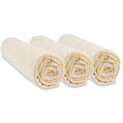 Easy Dort - Set di 3 lenzuola in jersey di cotone biologico - Lettino 70x160cm Easy Dort - Set di 3 lenzuola in jersey di cotone biologico - Lettino 70x160cm