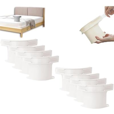 LAIKAIEU Ferma Lenzuola con Strisce di Blocco, Clip di Fissaggio per Impieghi Pesanti, Supporto per Lenzuola Non Slip, per Materasso per Tutte Le Dimensioni, Biancheria da Letto (Bianco-8pcs) LAIKAIEU Ferma Lenzuola con Strisce di Blocco, Clip di Fissaggio per Impieghi Pesanti, Supporto per Lenzuola Non Slip, per Materasso per Tutte Le Dimensioni, Biancheria da Letto (Bianco-8pcs)