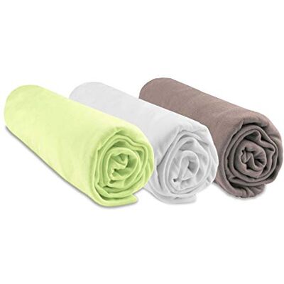 Set di 3 lenzuola con angoli in bambù - 40x80/90 cm Set di 3 lenzuola con angoli in bambù - 40x80/90 cm