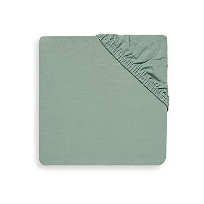 Jollein Lenzuolo con angoli, in jersey, 80/90 cm, lunghezza x 40 cm, colore: Verde cenere Jollein Lenzuolo con angoli, in jersey, 80/90 cm, lunghezza x 40 cm, colore: Verde cenere