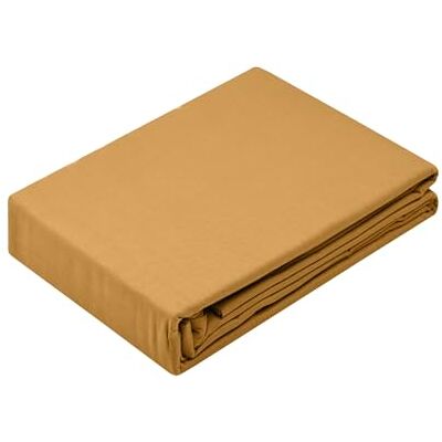 Stof Lenzuolo con angoli Dimensioni 180 x 200 cm 100% cotone biologico Qualità Certificato Oeko-Tex Colore Curry Modello Orizzonte Biancheria da letto per la casa Morbido e Stof Lenzuolo con angoli Dimensioni 180 x 200 cm 100% cotone biologico Qualità Certificato Oeko-Tex Colore Curry Modello Orizzonte Biancheria da letto per la casa Morbido e