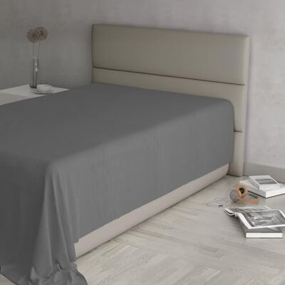 Italian Bed Linen Lenzuolo Sopra MAX COLOR Singolo 150x300 cm, 100% Cotone Made in Italy – Lenzuola Letto Singolo in Tinta Unita GRIGIO SCURO Italian Bed Linen Lenzuolo Sopra MAX COLOR Singolo 150x300 cm, 100% Cotone Made in Italy – Lenzuola Letto Singolo in Tinta Unita GRIGIO SCURO
