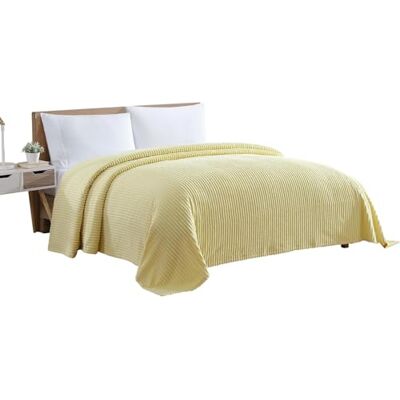 Beatrice Home Fashions Copriletto in ciniglia, giallo, completo Beatrice Home Fashions Copriletto in ciniglia, giallo, completo