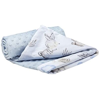 Medi Partners Coperta per Neonata Copertina Neonato per lettino 100% Cotone 75x100cm naturale Blanket Neonati Invernale Estate Bifacciale Carrozzina Bambino (Cervo e Riccio con Minky celeste) Medi Partners Coperta per Neonata Copertina Neonato per lettino 100% Cotone 75x100cm naturale Blanket Neonati Invernale Estate Bifacciale Carrozzina Bambino (Cervo e Riccio con Minky celeste)