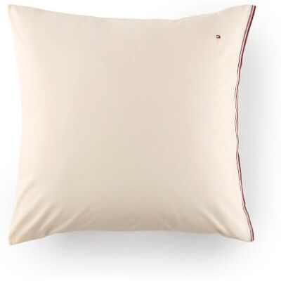 Tommy Hilfiger Federe, color grano, cotone 57 fili/cm², 100% cotone, tinta unita con nastro, morbide e traspiranti, 65x65 cm Tommy Hilfiger Federe, color grano, cotone 57 fili/cm², 100% cotone, tinta unita con nastro, morbide e traspiranti, 65x65 cm