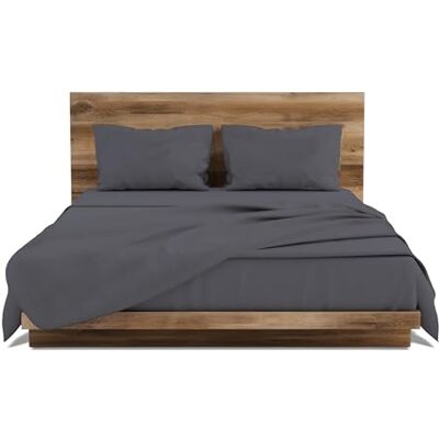 GEMITEX Completo Letto Made in Italy in 100% Cotone TINTA UNITA, MATRIMONIALE, Linea COTONE IN, colore GRIGIO, con TRATTAMENTO ANTIPILLING e ANALLERGICO GEMITEX Completo Letto Made in Italy in 100% Cotone TINTA UNITA, MATRIMONIALE, Linea COTONE IN, colore GRIGIO, con TRATTAMENTO ANTIPILLING e ANALLERGICO